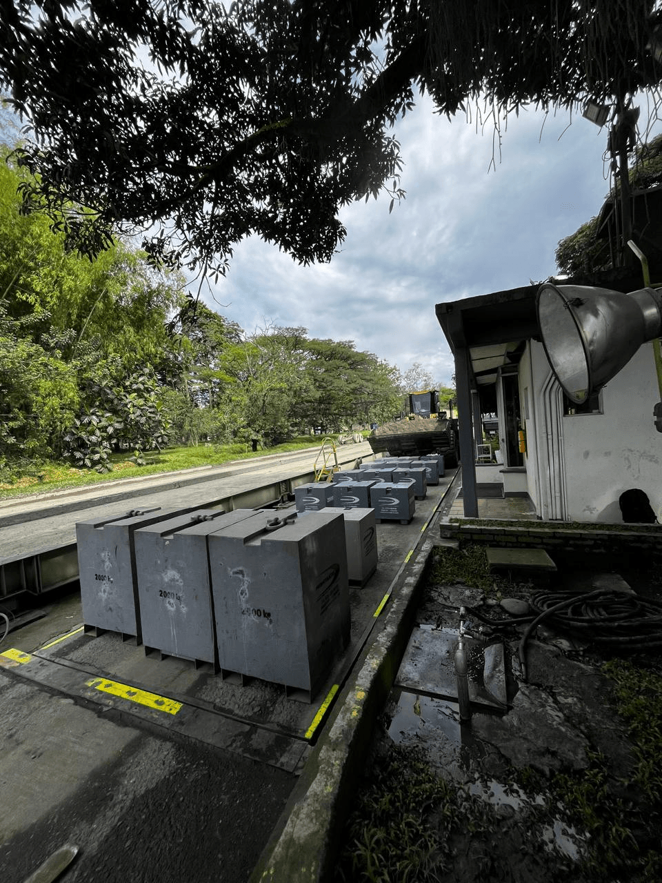 Instalación de básculas camioneras